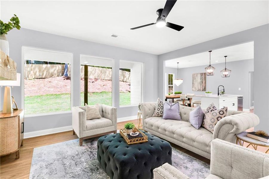 Furnished interior view inside a new home in , Gainesville (Image 16).