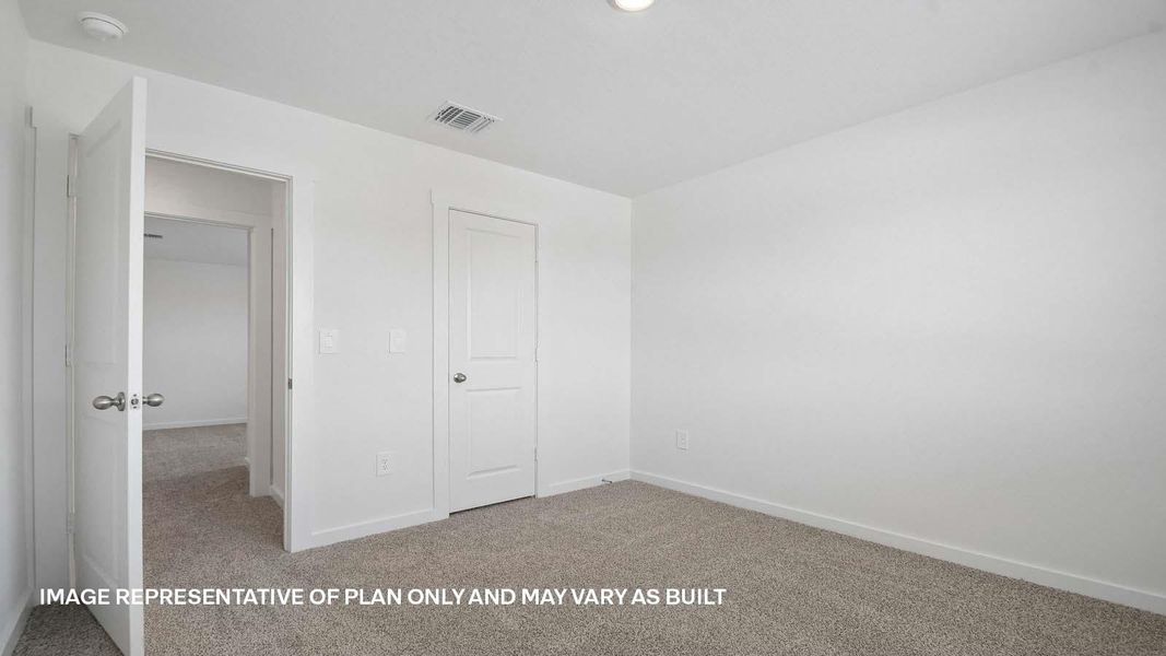 Spacious, unfurnished interior of a new home in Trails at Wildhorse, Austin (Image 21).