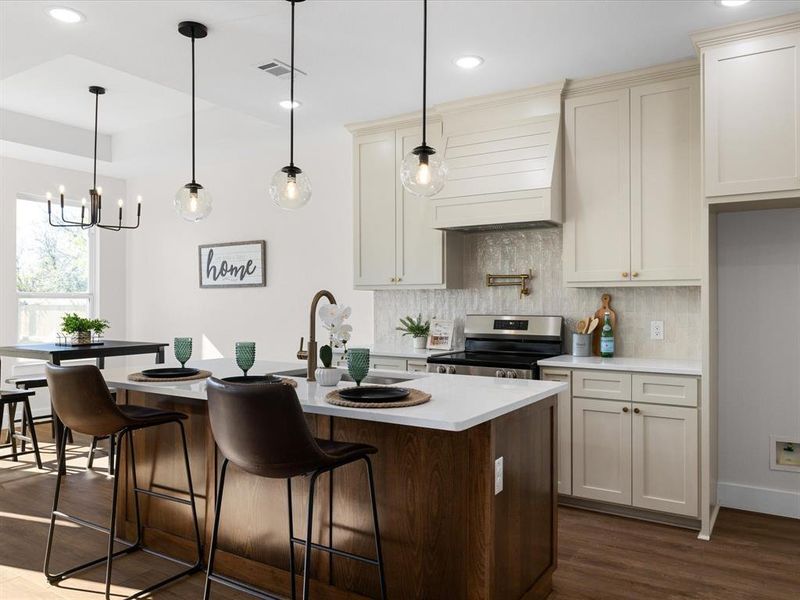 Furnished interior view inside a new home in , Fort Worth (Image 7).