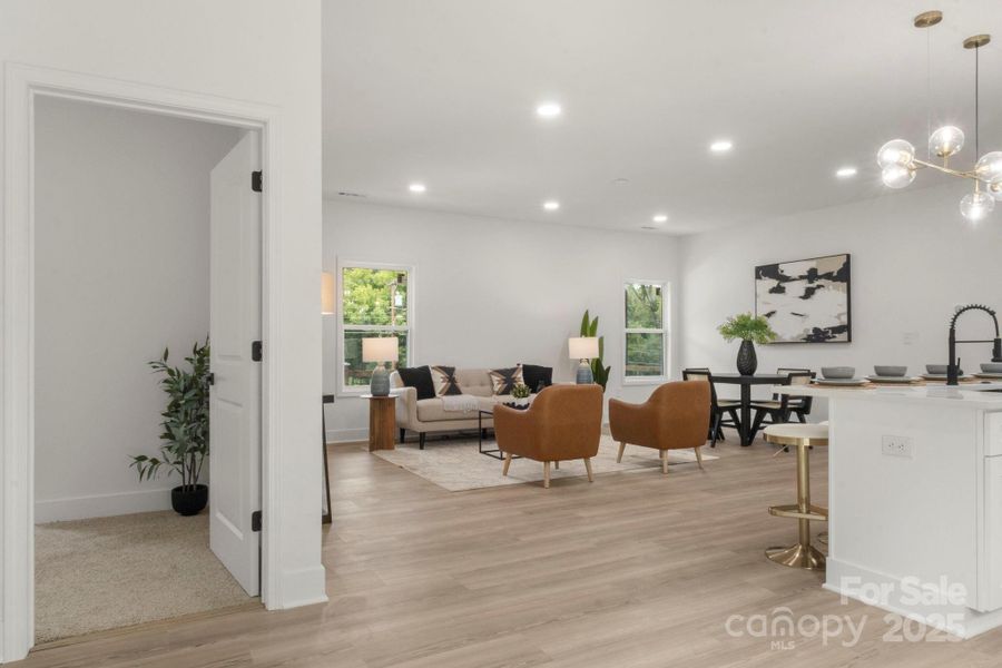 Furnished interior view inside a new home in , Dallas (Image 10). Furnished interior view inside a new home in , Dallas (Image 10).