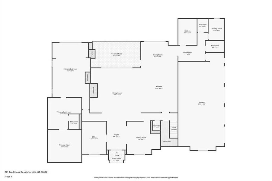 2D floor plan layout of this home in , Alpharetta, GA (Image 53).