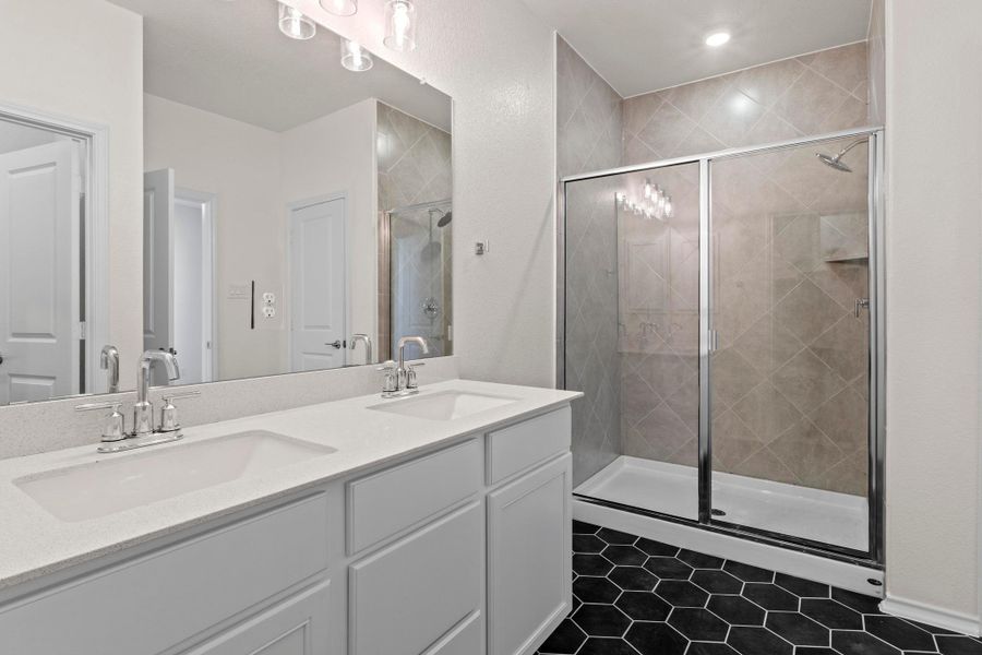 Furnished interior view inside a new home in Salerno - Heritage Collection, Round Rock (Image 11). Furnished interior view inside a new home in Salerno - Heritage Collection, Round Rock (Image 11).