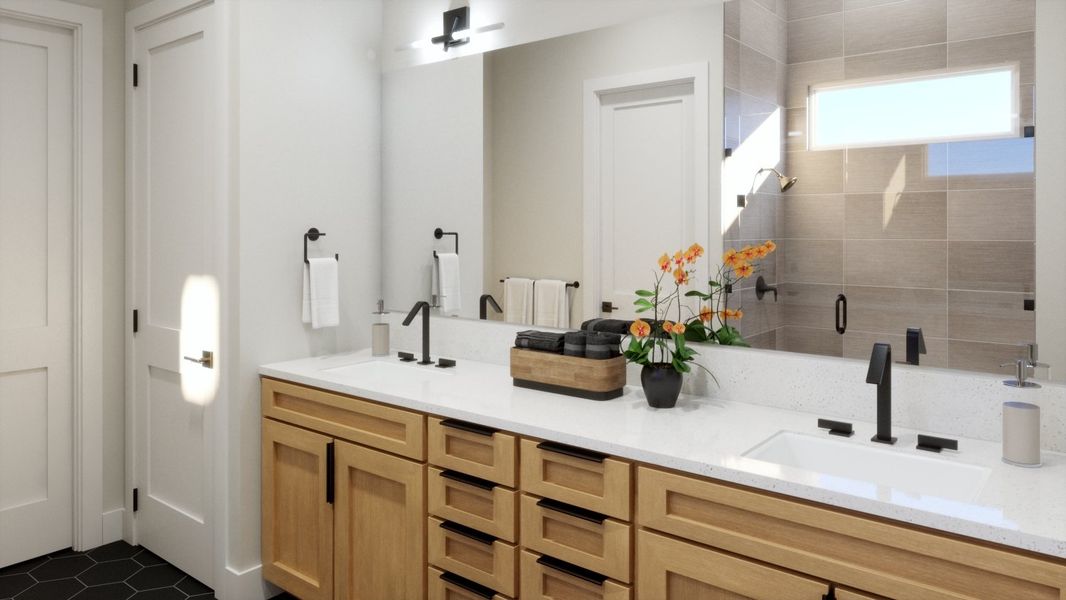 Representative furnished interior of a home built from the 4061 by Risewell Homes in Bluff Haven, Georgetown (Image 15).