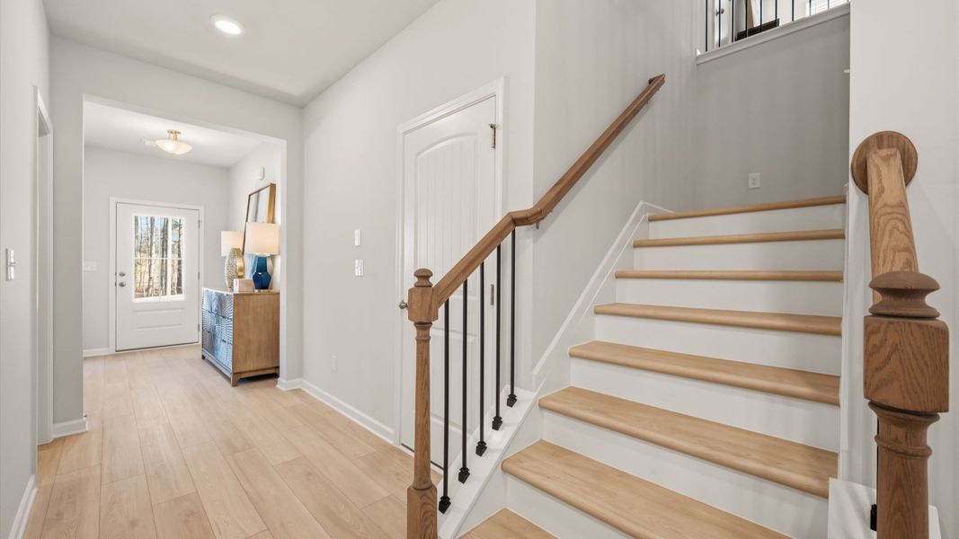 Representative furnished interior of a home built from the Lassiter by DRB Homes in Hamilton Lakes, Lawrenceville (Image 12).