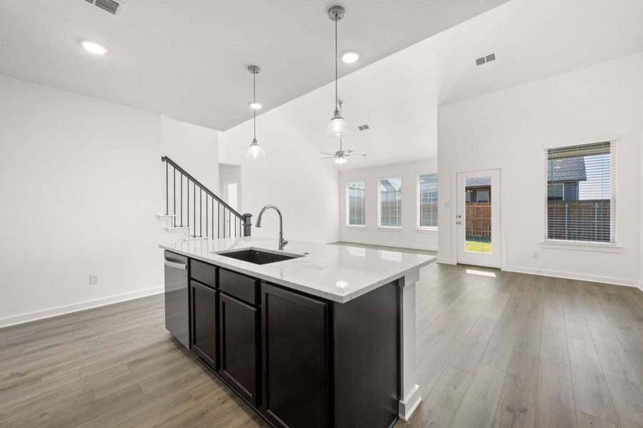 Representative furnished interior of a home built from the Katy Lakes Ironwood 2589 by Brohn Homes in Katy Lakes, Katy (Image 7).