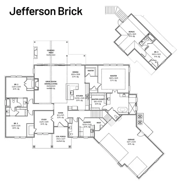 2D floor plan layout for the Jefferson by Cope Homes in Hidden Valley 2, Princeton, TX (Image 4). 2D floor plan layout for the Jefferson by Cope Homes in Hidden Valley 2, Princeton, TX (Image 4).