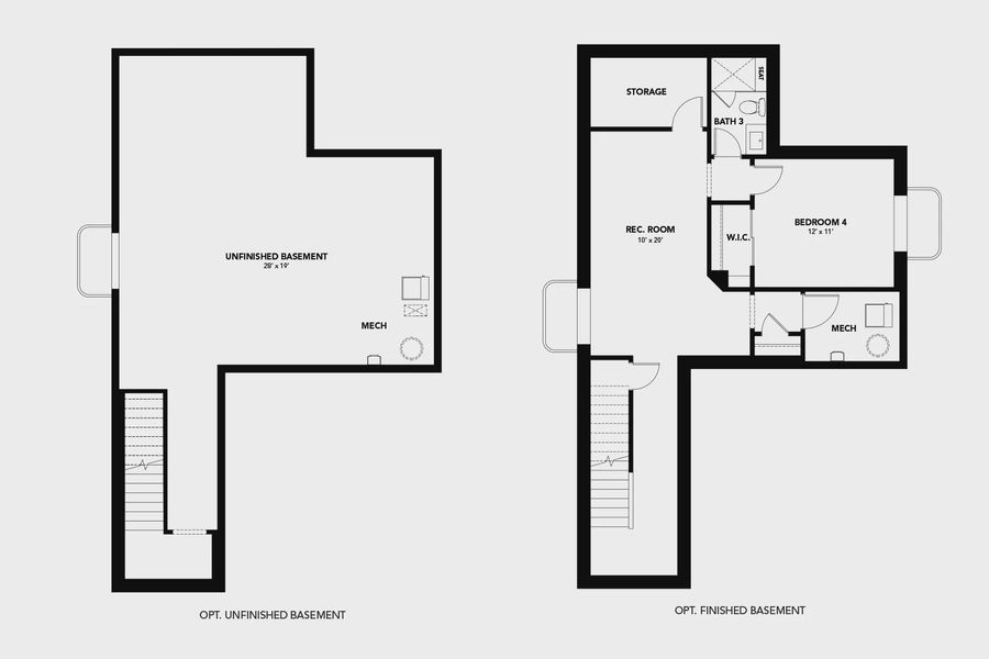 2D floor plan layout for the Wallflower by Brightland Homes in Bloom, Fort Collins, CO (Image 3). 2D floor plan layout for the Wallflower by Brightland Homes in Bloom, Fort Collins, CO (Image 3).