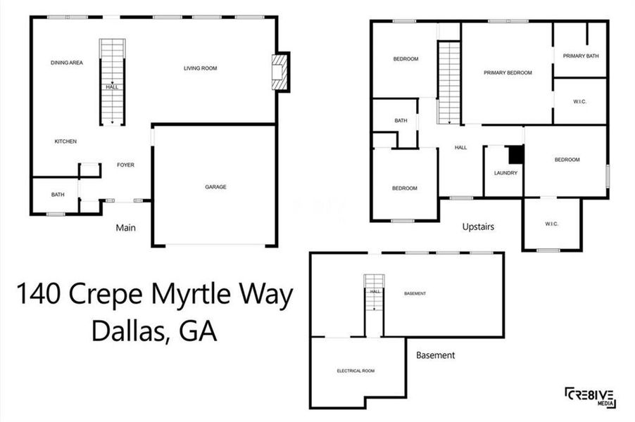 2D floor plan layout of this home in , Dallas, GA (Image 3). 2D floor plan layout of this home in , Dallas, GA (Image 3).