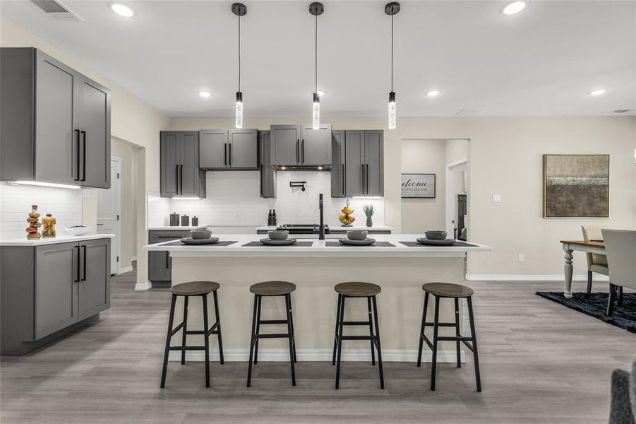 Furnished interior view inside a new home in , Gun Barrel City (Image 6).