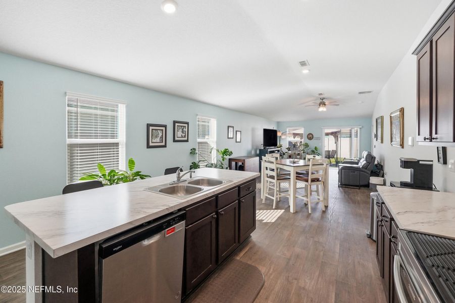 Furnished interior view inside a new home in The Arbors, Jacksonville (Image 4). Furnished interior view inside a new home in The Arbors, Jacksonville (Image 4).