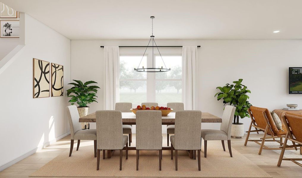 Charming dining area (*Artist rendering used for illustration purposes only.)