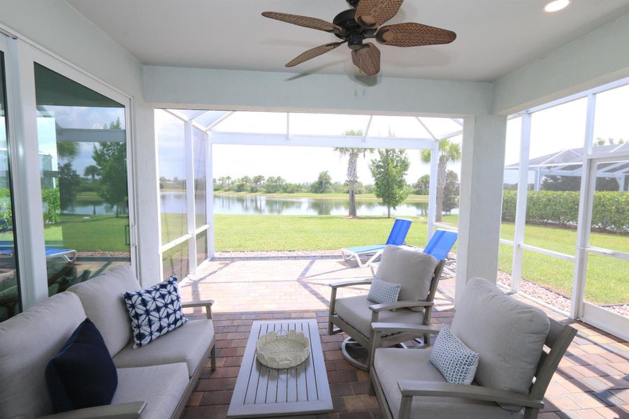 Furnished interior view inside a new home in , Port St. Lucie (Image 40).