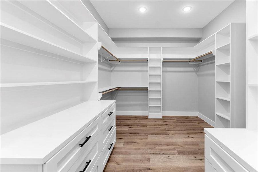 Primary walk-in closet