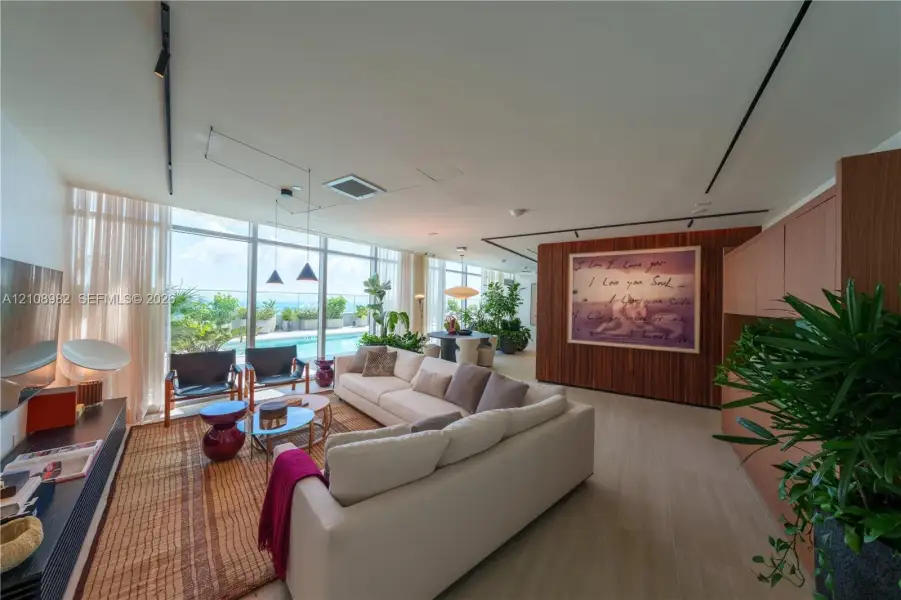 Furnished interior view inside a new home in , Miami (Image 5).