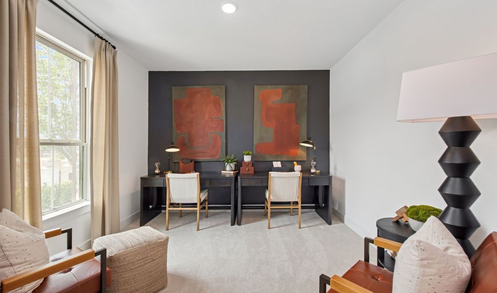 Home office off the foyer