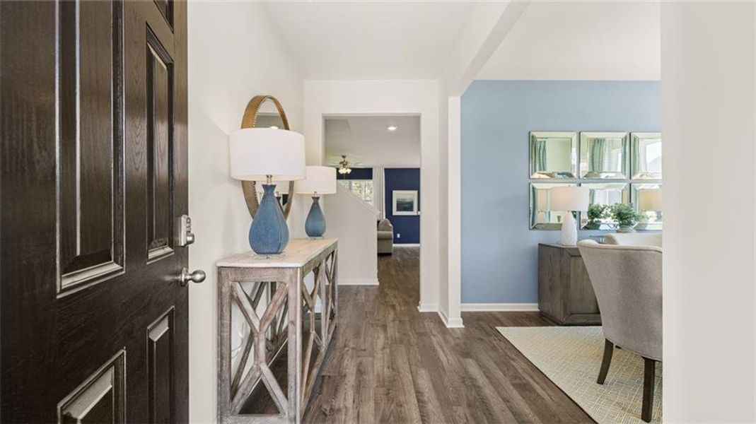 Furnished interior view inside a new home in Jackson Landing, Jefferson (Image 13).