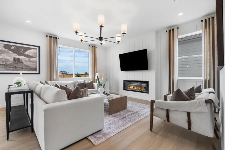 Representative furnished interior of a home built from the Pathmaker by Pulte Homes in Murata Farms, Fort Lupton (Image 17). Representative furnished interior of a home built from the Pathmaker by Pulte Homes in Murata Farms, Fort Lupton (Image 17).
