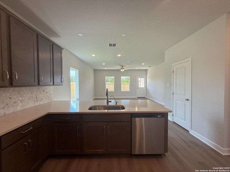 Furnished interior view inside a new home in The Summit at Saddlebrook Ranch 55's, Schertz (Image 8).