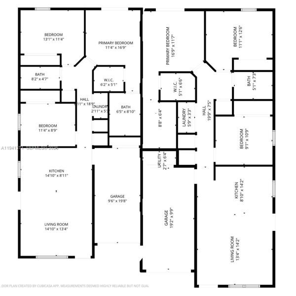 2D floor plan layout of this home in , Lehigh Acres, FL (Image 5).