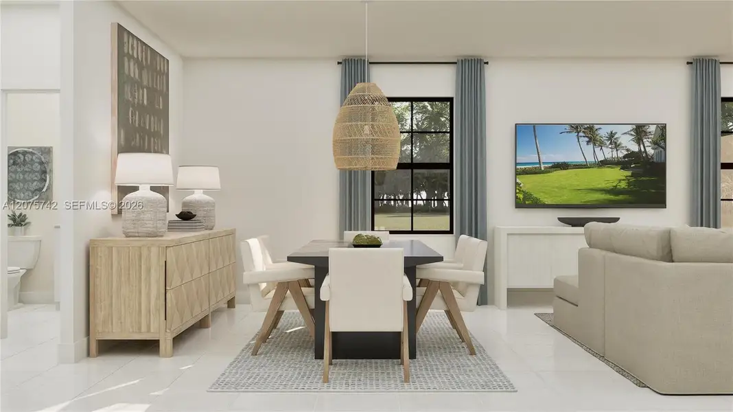 Furnished interior view inside a new home in Sunstone, Homestead (Image 12).