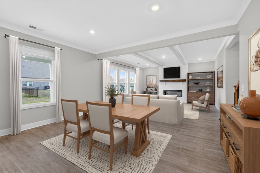 Virtually staged photo of actual home*