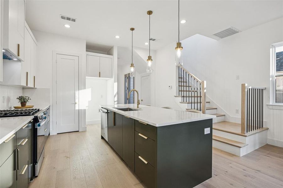 Furnished interior view inside a new home in , Dallas (Image 9).