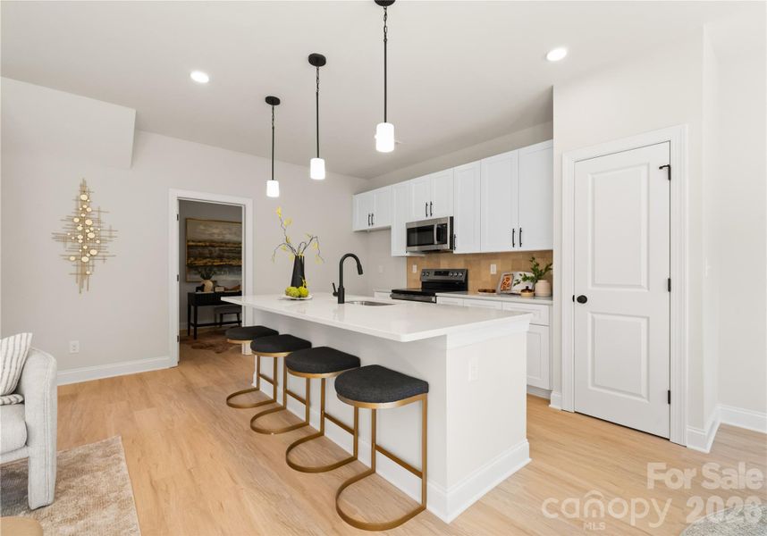 Furnished interior view inside a new home in , Charlotte (Image 35).