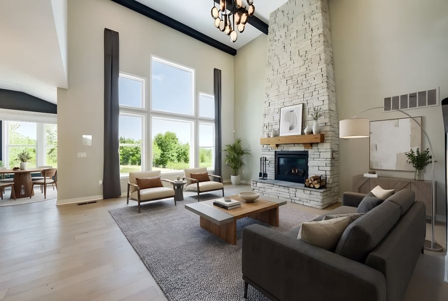 Furnished interior view inside a new home in Woodberry, Canton (Image 41).