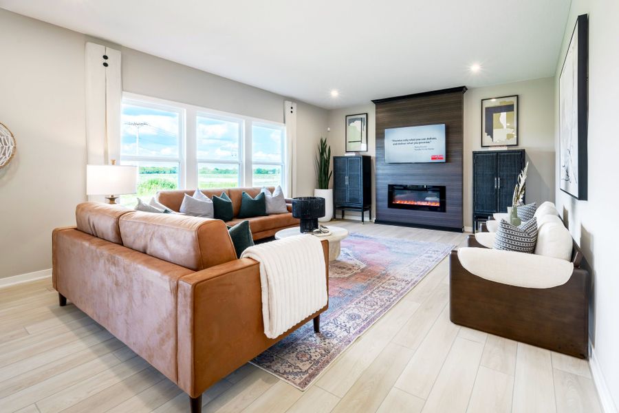 Representative furnished interior of a home built from the Yosemite by Fischer Homes in Twin Lakes, Hoschton (Image 11).