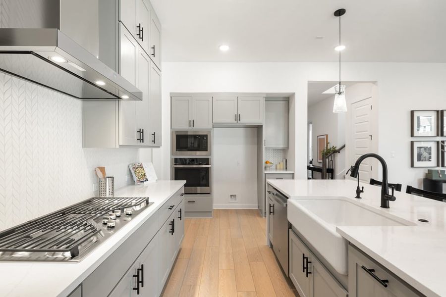 Furnished interior view inside a new home in Arbor Collection at Lariat, Liberty Hill (Image 13).