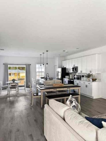 Furnished interior view inside a new home in , Dunnellon (Image 16).