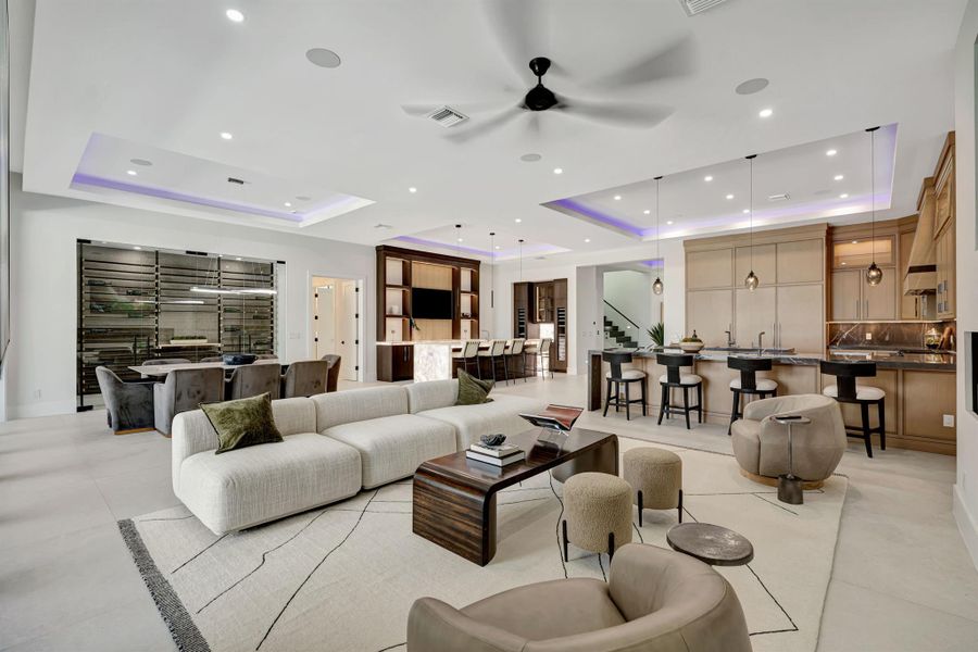 Furnished interior view inside a new home in , Lantana (Image 74).