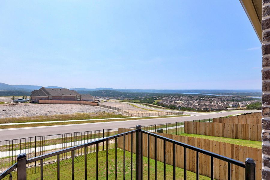 Exterior details and patio area of a home in Lakeside at Tessera, Lago Vista (Image 22).