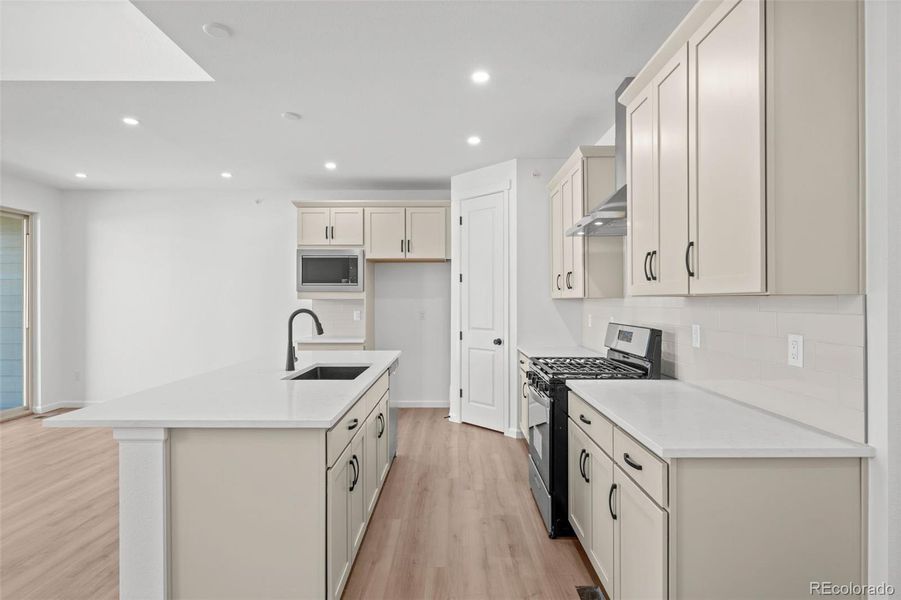 Furnished interior view inside a new home in , Littleton (Image 8).