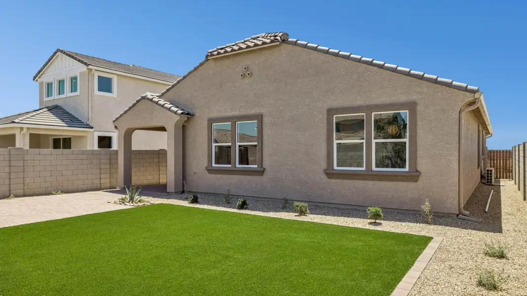 Representative exterior details of a home built from the Cali by D.R. Horton in El Cidro, Goodyear (Image 4).