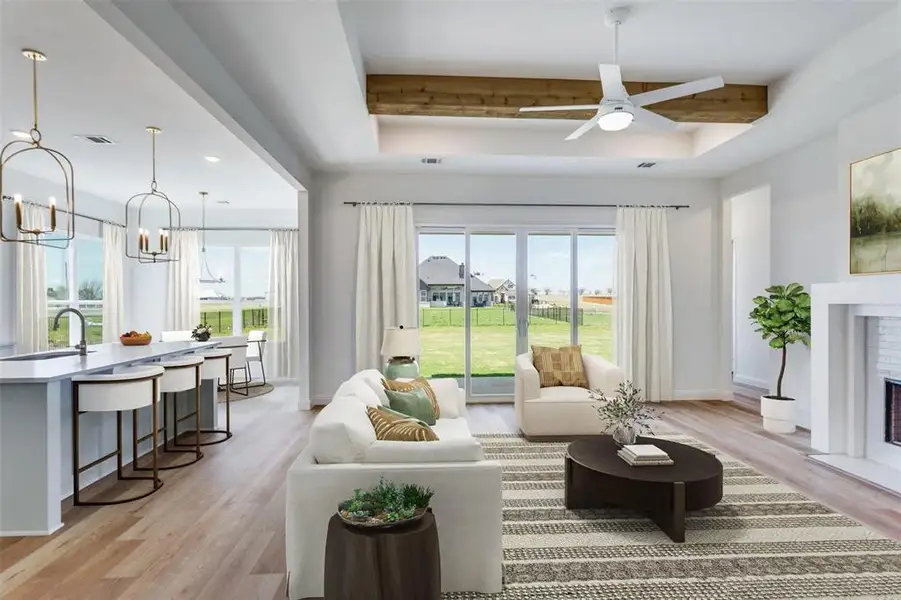 Furnished interior view inside a new home in Settler’s Glen, New Fairview (Image 10).
