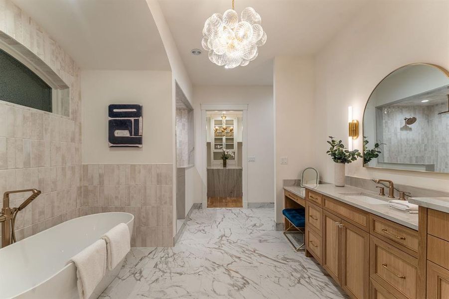 Furnished interior view inside a new home in , Dallas (Image 16).