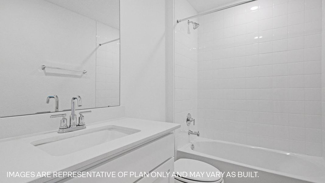 Representative interior finishes for a home built from the The Lakeway by D.R. Horton in Prairie Lakes, Buda (Image 9).