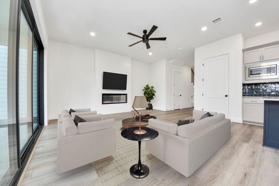 Furnished interior view inside a new home in Caywood Place, Houston (Image 8).