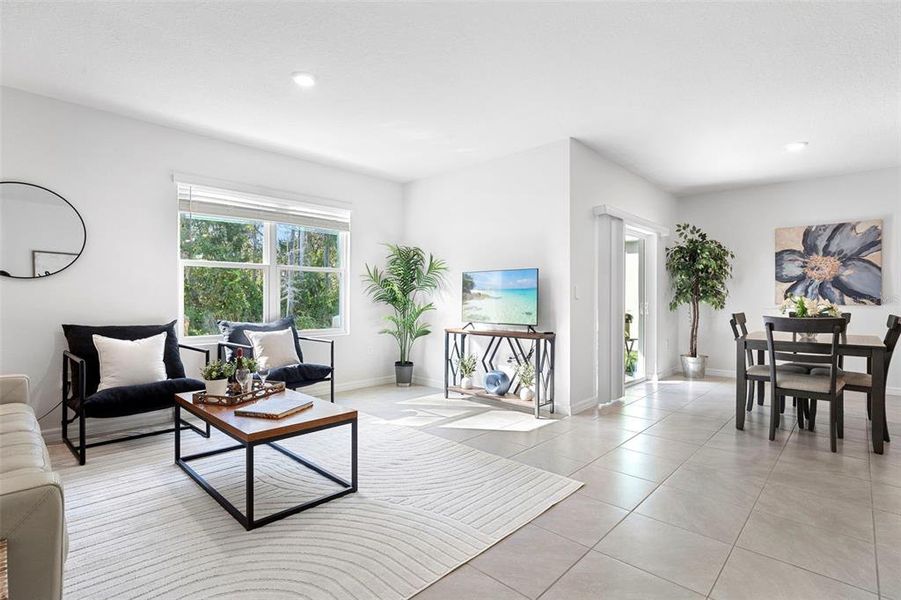 Furnished interior view inside a new home in Oak Leaf Preserve, New Smyrna Beach (Image 36). Furnished interior view inside a new home in Oak Leaf Preserve, New Smyrna Beach (Image 36).