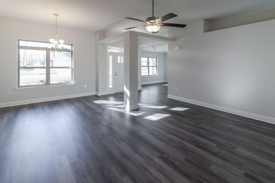 Spacious, unfurnished interior of a new home in Pecan Valley, Cantonment (Image 18). Spacious, unfurnished interior of a new home in Pecan Valley, Cantonment (Image 18).