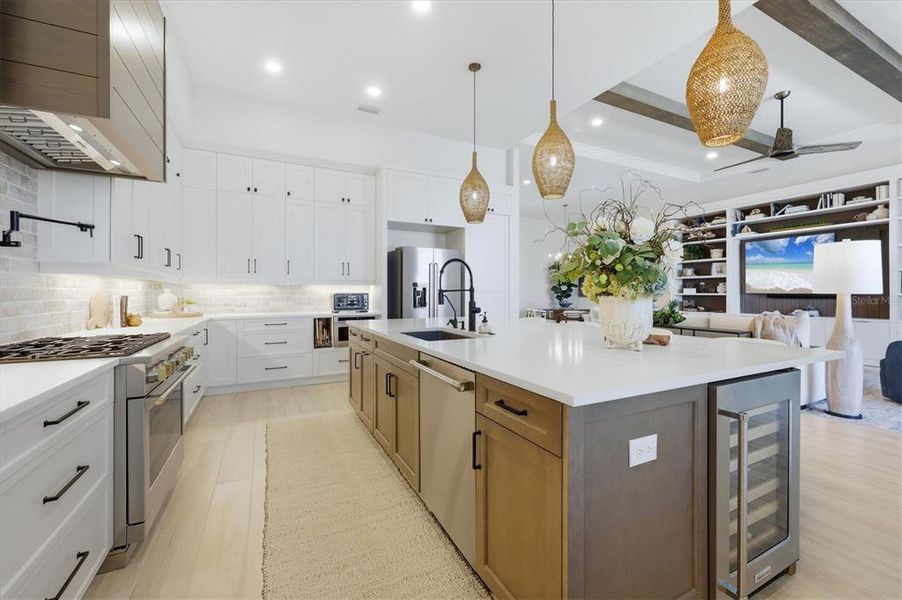 Furnished interior view inside a new home in , Sarasota (Image 42).
