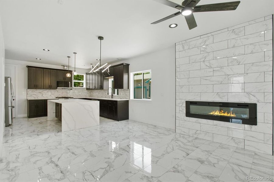 Furnished interior view inside a new home in , Denver (Image 10).