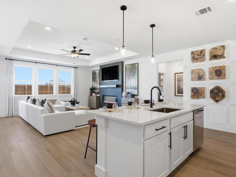 Furnished interior view inside a new home in Meadow Ridge Estates, Josephine (Image 16).