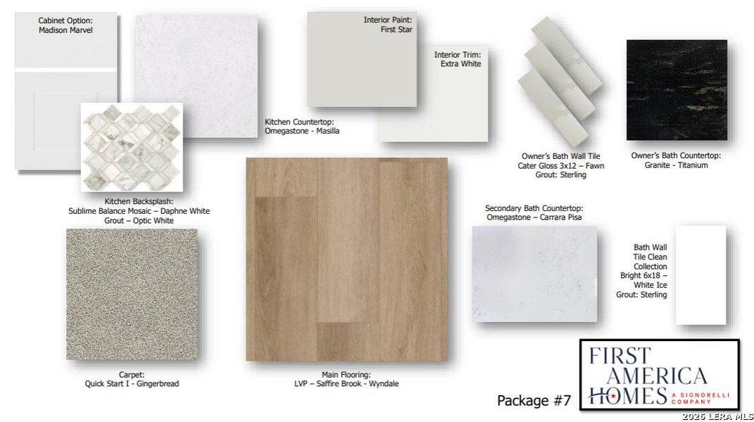 Sample of building materials used in homes in Bonita Vista, Pleasanton (Image 23).