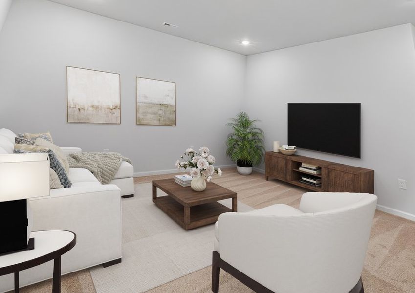 Open-concept layout.