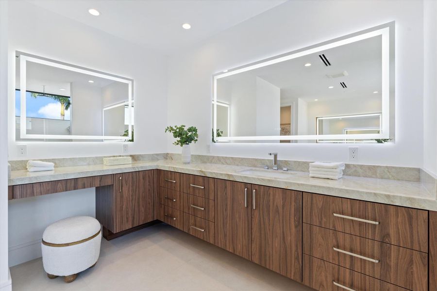 Furnished interior view inside a new home in , Boca Raton (Image 18).