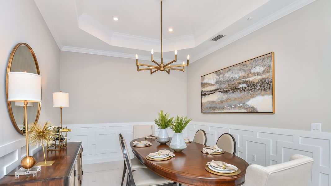 Furnished interior view inside a new home in Esplanade by the Islands Coach Homes, Naples (Image 16).