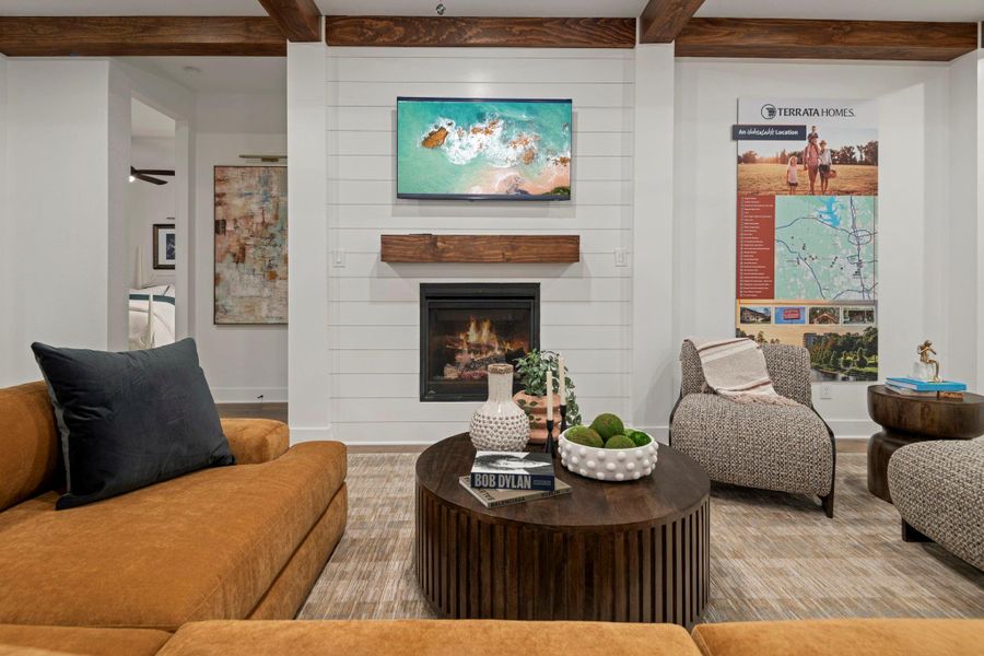 Furnished interior view inside a new home in , Magnolia (Image 3). Furnished interior view inside a new home in , Magnolia (Image 3).