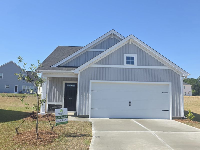 Front exterior of a new home in Rivers Crossing, Aiken, SC, highlighting curb appeal (Image 2). Front exterior of a new home in Rivers Crossing, Aiken, SC, highlighting curb appeal (Image 2).